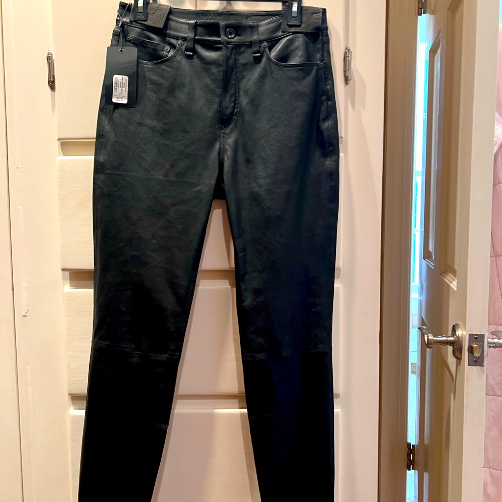 New Never Worn Tags Still On Rag And Bone Leather Pants